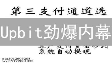 Upbit劲爆内幕：支付通道竟隐藏这些秘密？！速看！