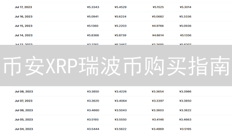 币安XRP瑞波币购买指南：新手也能轻松上手！